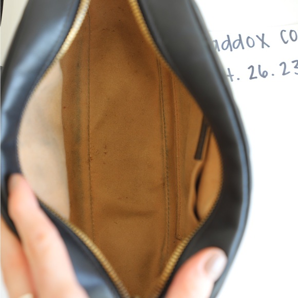 GG MARMONT SMALL SHOULDER BAG BLACK LEATHER - Picture 5 of 14